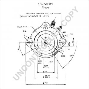 1327A081 | PRESTOLITE LEECE NEVILLE | ROZRUSZNIK [PL][12V][3.6kW] 1327A081 S115A-12-11M