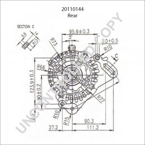 20110144 | PRESTOLITE LEECE NEVILLE | ALTERNATOR 12V 70A 20110144 20110144