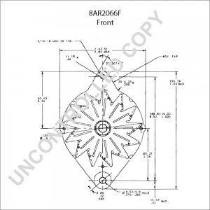 8AR2066F | PRESTOLITE LEECE NEVILLE | ALTERNATOR 8AR2066F 