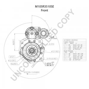 M105R3510SE | PRESTOLITE LEECE NEVILLE | ROZRUSZNIK [PL] [24V][7.5kW] M105R3510SE 